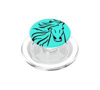 Susurrador de Caballos | Diseño de Pony Negro PopSockets PopGrip para MagSafe
