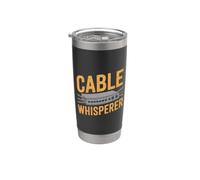 Susurrador de cable - Ingeniero de redes Vaso térmico de acero inoxidable de doble pared
