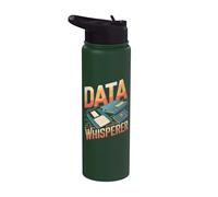 Susurrador de datos Ingeniería de datos Chiste divertido analista de datos Stainless Steel Insulated Water Bottle