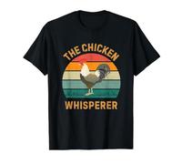 susurrador de Pollo Camiseta gráfica económica, Hombre, Negro, XL
