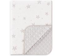 Susurration Manta para bebé de algodón para recién Nacidos, Suave Manta para Gatear para niños, Muselina para Dormir para niños pequeños, niñas y niños (Cream Star)