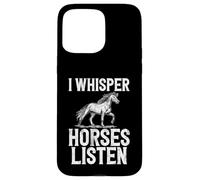 Susurro Caballos escuchar Entrenador de caballos Carcasa para iPhone 15 Pro Max
