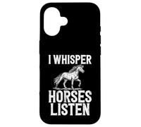 Susurro Caballos escuchar Entrenador de caballos Carcasa para iPhone 16