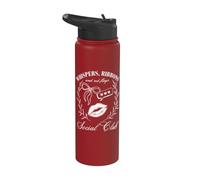 Susurros Cintas Banderas Rojas Coqueta Social Club Girlycore Stainless Steel Insulated Water Bottle