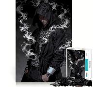 Susurros Fantasma︰ El Heraldo Encapuchado Rompecabezas de 1000 Piezas para Adolescentes Rompecabezas Lógica Tren Juguete Alivio del Estrés Corte Suave Regalo Memorable (38x52cm)