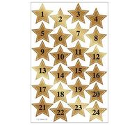 Susy Card 40002644 Pegatinas, autoadhesivo, Arco tamaño 8 x 12, 5 cm, 1 arco envoltorio, diseño: Xmas estrellas 5