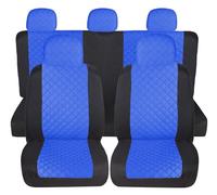 Susy Shop Fundas de asiento de coche universales, delanteras y traseras, ajuste universal, montaje sencillo (A23-Juego completo, azul real)