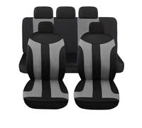 Susy Shop Fundas para asientos de coche, modelo universal, juego completo para delante y detrás, para vehículos utilitarios medianos, no apto para SUV LS05 (LS05-GRIGIO)