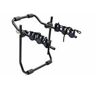 Susy Shop Portabicicletas trasero universal para coche, capacidad para 3 bicicletas, 40 kg, plegable, acero con bandas de nailon y ganchos