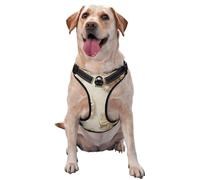 Sutil Gold Satin Bows Coquette - Arnés para perro, ajustable, reflectante, Oxford, fácil control, tamaño mediano y grande