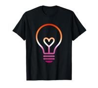Sutil Lesbian Pride Flag Bombilla Camiseta