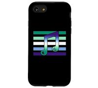 Sutil MLM Pride Funny Music Musician Love MLM Gay Male Flag Carcasa para iPhone SE (2020) / 7/8