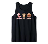 Sutil Trump Funny Farning Flamingo Turquía Lindo animal Camiseta sin Mangas