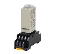 SUTK H3Y-4 Perilla giratoria de retardo de Encendido 1S / 5S / 10S / 30S / 60S / 3M / 5M / 10M / 30M Relé de Tiempo del Temporizador AC 110V 220V 380V 14 Pin con Base PYF14A