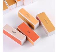 SUTOKAKA Bloque de pulido de uñas de 4 vías, 4 unidades, reutilizables, bloques de pulido de brillo de uñas, lavable, más suave, lima de uñas brillante a granel para suministros de preparación de uñas