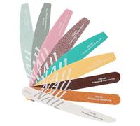 SUTOKAKA Juego de 9 limas de uñas profesionales de doble cara para uñas acrílicas naturales, grano 100/120/150/180/220/240/280/1000/4000, lavables, suaves, herramientas de manicura, uso en el salón de