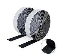 SUTOUG Cinta Autoadhesiva Extra Fuerte - 16 mm× 3 m Cinta de autoadhesiva de doble cara para interior y exterior - Doble cara - negro