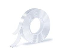 SUTOUG Cinta de Doble Cara, Nano Cinta, Cinta Transparente, Cinta sin Rastro, Extraíble, Lavable, Reutilizable, Adecuada para Alfombras, Paredes Fotográficas, Muebles de Cocina, 3m por Rollo