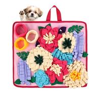 Sutowe Alfombrilla para olfatear perros, alfombrilla para perros pequeños/medianos, 39 x 34 cm, alfombrilla antideslizante para comer lentamente, juguete interactivo para perros promueve habilidades