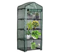 Sutowe - Funda para invernadero de jardín (PVC reforzado, invernadero, de balcón, pequeña funda de repuesto portátil para proteger verduras y plantas interiores exteriores en todas las estaciones, 160