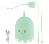 Sutowe Juguete eléctrico automático para Gatos, Bola rodante de Silicona, Juguetes con USB, Resistente al Desgaste, Juguetes relajantes para Gatos para divertirse (Esmeralda)