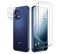 Suttkue Protector de pantalla para OPPO A6 Pro 5G/4G con protector de lente de cámara, dureza 9H, vidrio templado antiarañazos, compatible con fundas, antihuellas (paquete de 2+2)