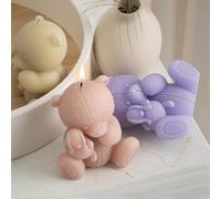 Sutura Oso Muρeca Oso Vela Animal Resina Fundiciσn Fabricaciσn Moldes Molde de Silicona para Velas Decoraciσn del Hogar Fabricaciσn de Velas Mold