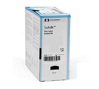 Sutura Seda Negra SOFSILK 5/0 BLK 19mm 3/8 75 cm-Caja 36 u