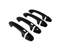 SUTVCM Cubiertas Protectoras Exteriores Manijas Puertas Resistentes A Arañazos Para Toyota Para Yaris Para Vios XP150 Facelift 2018-2022. Tapa manija puerta exterior(Negro brillante)