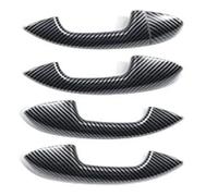 SUTVCM Kit Embellecedores Manijas Puertas Exteriores Con Volante A Izquierda Para Mercedes Para Benz CLA Clase A Clase C Clase E GLC GLB Tapa manija puerta exterior(Fibra de carbon)