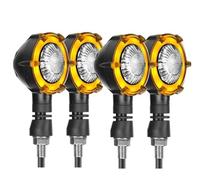 SUTVCM Luz intermitentes Luces Giro Motocicleta Intermitentes Secuenciales 12 V Para GSXR 600 750 1000 GSF1250 DL1000 GSF650(Blanco,2 pares)