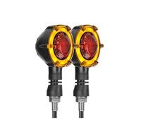 SUTVCM Luz intermitentes Luces Señal Giro Motocicleta Intermitentes Flujo Secuencial 12V Indicador Luz Intermitente Para Tiger 800 900 Para Speed Triple(ROJO,1 par)