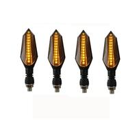 SUTVCM Luz intermitentes Para Keeway RKF 125 200 12V Motocicleta Señales Giro Luz Scooter Universal Indicador Lámpara(2 pair yellow)