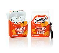 Suublg - Funda bonita para auriculares AirPods de 2ª/1ª generación 2019/2016, diseño de piel de chocolate, aperitivos, bebidas, funda protectora de silicona a prueba de golpes con llavero para AirPods