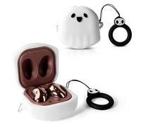 Suublg Funda protectora de silicona para auriculares con llavero para auriculares Samsung Galaxy Buds2 Pro (2022) /Galaxy Buds 2 (2021) /Galaxy Buds Pro (2021) /Galaxy Buds Live Earphones(2020)