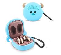 Suublg Funda protectora de silicona para auriculares de dibujos animados con llavero para Samsung Galaxy Buds2 Pro (2022) /Galaxy Buds 2 (2021) /Galaxy Buds Pro (2021) /Galaxy Buds Live (2020)