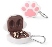 Suublg Funda protectora de silicona para auriculares de dibujos animados con llavero para Samsung Galaxy Buds2 Pro (2022) /Galaxy Buds 2 (2021) /Galaxy Buds Pro (2021) /Galaxy Buds Live (2020)