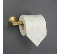 Suuim Barra para Toallas de baño Juego de Accesorios de baño de Oro Cepillado, Anillo de riel para Barra de toallero, herrajes para Ganchos para Ropa, Soporte para Rollo de Papel higiénico