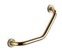 Suuim -Pasamanos, manijas de Seguridad, pasamanos Barra de Agarre Mango de Soporte de Cobre Barra para Toallas de baño, Barra de Agarre Dorada, Inodoro con Ducha para niños Mayores