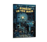 suumyo Singin in The Rain - Póster estético para decoración de habitación, póster artístico para dormitorio, sala de estar, paredes, 60 x 90 cm, estilo marco