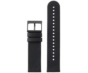 Suunto 22 URB6 Cuero Correa de Reloj Compatible Race, Vertical, 9 Peak Pro, 9 Peak, 5 Peak, Watch Strap Correa de Repuesto de Cuero Suave 22mm All Black M