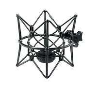 SUUNTOK Soporte antivibración para micrófono, soporte de micrófono de grabación Spider compatible con Neumann U87 Ai, U89 i y TLM 67 (negro)