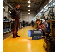Suusolny Calentador de gas de 30 kW - Calentador de gas portátil y calefacción de gas con encendido piezoeléctrico, protección IPX4 de agua, soplador de aire caliente profesional para obras, taller