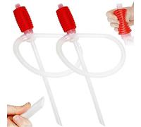 Suuwwn Bomba Manual de Gasolina de Sifón 2pcs,Bomba de Mano Portátil Bomba Transferencia líquido Bomba de Combustible de Mano de Gasolina Fácil Trasvase de Todo Tipo de líquidos por Succión