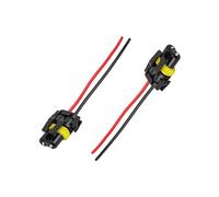 Suvnie 2 adaptadores hembra 9005 9006 9012 HB3 HB4 para arnés de cableado, cable de portalámparas de coche para faros delanteros y luces antiniebla, repuesto de conector de arnés de luz antiniebla