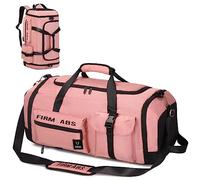 Suweir Bolsa Deporte Mujer Hombre Bolsa de Viaje 65L Compartimento para Zapatos y Compartimento Húmedo Bolsa Fitness Grande Bolsa Viaje Gym Bag Mochila Gimnasio de para Viajes, Deportes, Fitness