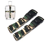 Suweir Juego de correas para maletas, con candado de combinación, correa llamativa, 5 x 180 cm, correa ajustable para maleta, accesorios para una rápida detección de equipaje, maleta de viaje