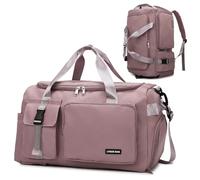 Suweir Sporttasche Damen Herren 42L Reisetasche mit Schuhfach Nassfach Wasserdicht Trainingstasche Travel Duffle Bag mit Rucksack Weekender Schwimmtasche Fitnesstasche für Reisen, Fitness, Sport