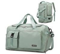 Suweir Sporttasche Damen Herren 42L Reisetasche mit Schuhfach Nassfach Wasserdicht Trainingstasche Travel Duffle Bag mit Rucksack Weekender Schwimmtasche Fitnesstasche für Reisen, Fitness, Sport