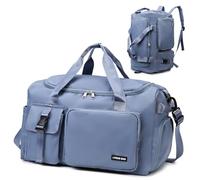 Suweir Sporttasche Damen Herren 42L Reisetasche mit Schuhfach Nassfach Wasserdicht Trainingstasche Travel Duffle Bag mit Rucksack Weekender Schwimmtasche Fitnesstasche für Reisen, Fitness, Sport,